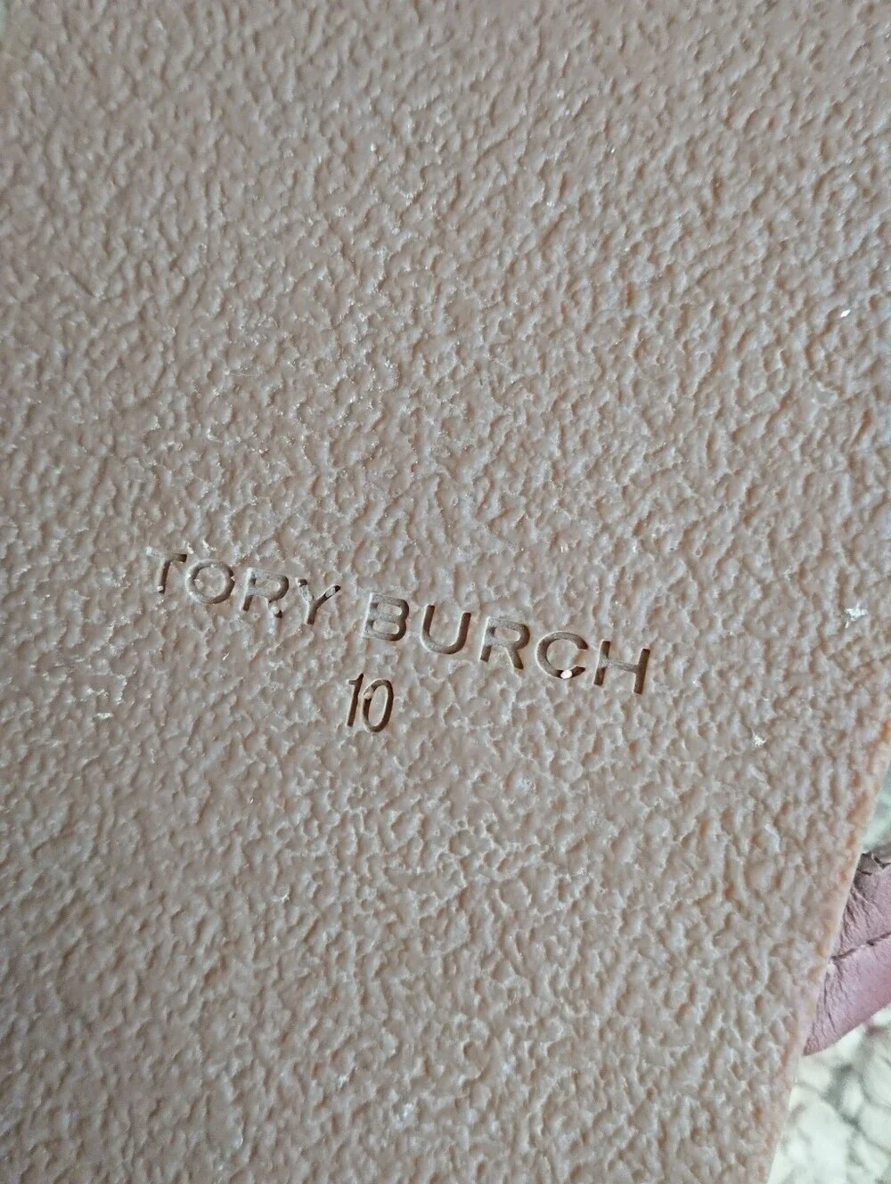 Tory Burch Miller Cloud leather sandals in a burnt cuoio floral print size 9.5
